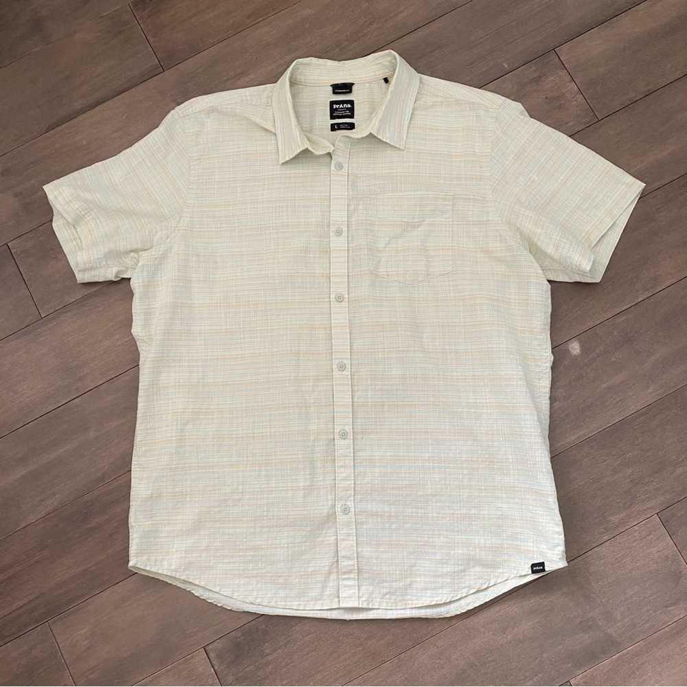 Prana Men's Short Sleeve Button up Shirt